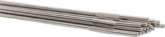 Welding Material - 36 Inch Long, 3/32 Inch Diameter, Bare Coated, Stainless Steel, TIG Welding and Brazing Rod - 10 Lb., Industry Specification 316L - Exact Tool & Supply