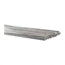 Welding Material - 36 Inch Long, 1/16 Inch Diameter, Bare Coated, Aluminum, TIG Welding and Brazing Rod - 1 Lb., Industry Specification 4043 - Exact Tool & Supply