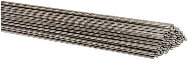 Welding Material - 36 Inch Long, 1/16 Inch Diameter, Bare Coated, Aluminum, TIG Welding and Brazing Rod - 10 Lb., Industry Specification 4043 - Exact Tool & Supply