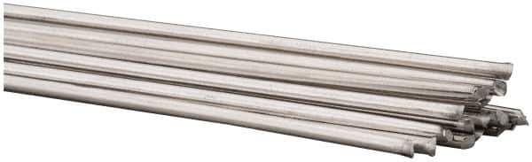 Welding Material - 36 Inch Long, 3/32 Inch Diameter, Bare Coated, Aluminum, TIG Welding and Brazing Rod - 1 Lb., Industry Specification 4043 - Exact Tool & Supply