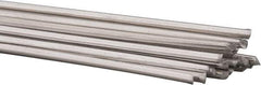 Welding Material - 36 Inch Long, 1/8 Inch Diameter, Bare Coated, Aluminum, TIG Welding and Brazing Rod - 1 Lb., Industry Specification 4043 - Exact Tool & Supply