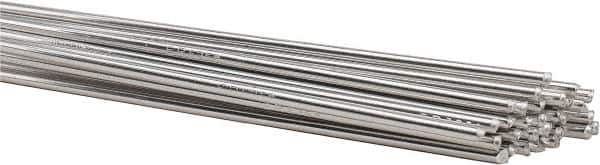 Welding Material - 36 Inch Long, 3/32 Inch Diameter, Bare Coated, Aluminum, TIG Welding and Brazing Rod - 10 Lb., Industry Specification 5356 - Exact Tool & Supply