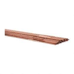 Welding Material - 36 Inch Long, 1/16 Inch Diameter, Bare Coated, Carbon Steel, TIG Welding and Brazing Rod - 1 Lb., Industry Specification ER70S2 - Exact Tool & Supply