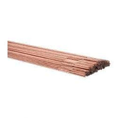 Welding Material - 36 Inch Long, 1/16 Inch Diameter, Bare Coated, Carbon Steel, TIG Welding and Brazing Rod - 10 Lb., Industry Specification ER70S2 - Exact Tool & Supply