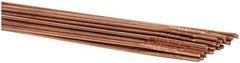 Welding Material - 36 Inch Long, 3/32 Inch Diameter, Bare Coated, Carbon Steel, TIG Welding and Brazing Rod - 10 Lb., Industry Specification ER70S2 - Exact Tool & Supply