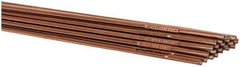 Welding Material - 36 Inch Long, 1/8 Inch Diameter, Bare Coated, Carbon Steel, TIG Welding and Brazing Rod - 10 Lb., Industry Specification ER70S2 - Exact Tool & Supply