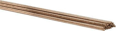 Welding Material - 36 Inch Long, 1/16 Inch Diameter, Bare Coated, Silicon Bronze, TIG Welding and Brazing Rod - 1 Lb., Industry Specification ERCuSi-A - Exact Tool & Supply