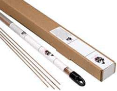 Welding Material - 36 Inch Long, 1/8 Inch Diameter, Copper Coated, Carbon Steel, TIG Welding and Brazing Rod - 10 Lb., Industry Specification R45 - Exact Tool & Supply