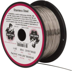 Welding Material - ER308L, 0.03 Inch Diameter, Stainless Steel MIG Welding Wire - 2 Lb. Roll - Exact Tool & Supply