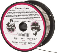 Welding Material - ER316L, 0.035 Inch Diameter, Stainless Steel MIG Welding Wire - 2 Lb. Roll - Exact Tool & Supply