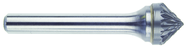 SK-9 1 x 1/2 x 1/4" SH Sgl Cut - CBD - Burr - Exact Tool & Supply