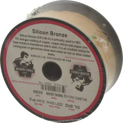 Welding Material - ERCuSi-A, 0.023 Inch Diameter, Silicon Bronze MIG Welding Wire - 2 Lb. Roll - Exact Tool & Supply