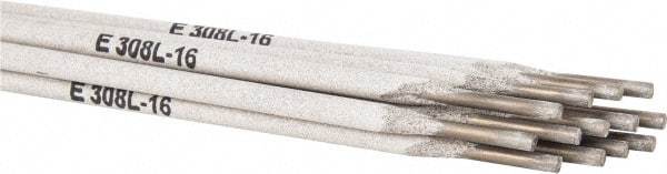 Welding Material - 14" Long, 1/8" Diam, Stainless Steel Arc Welding Electrode - E308L - Exact Tool & Supply