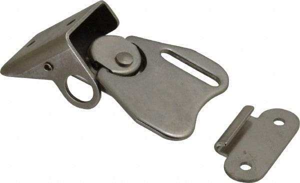 Value Collection - 2.51" Long x 1-1/2" Wide x 0.94" High, Padlockable Latch Wing Turn Latch - Stainless Steel, with Stainless Steel Finish - Exact Tool & Supply