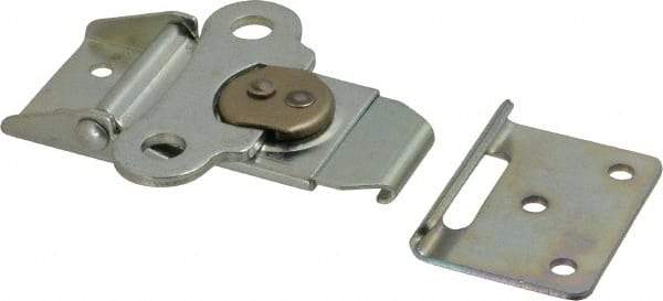 Value Collection - 4.68" Long x 2-3/4" Wide x 0.72" High, Standard Base Wing Turn Latch - Steel, with Zinc Finish - Exact Tool & Supply