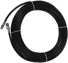 Value Collection - 1/4" ID x 1/2" OD, 4,400 Working psi, Black Thermoplastic Polyurethane Sewer Hose - 50' Long, -40 to 160°F - Exact Tool & Supply