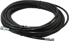 Value Collection - 1/8" ID x 0.3333" OD, 4,800 Working psi, Black Thermoplastic Polyurethane Sewer Hose - 50' Long, -40 to 160°F - Exact Tool & Supply