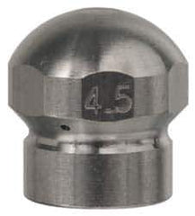 Value Collection - 4,200 psi Fixed, Sewer Pressure Washer Nozzle - 7.5mm Orifice Diam, 1/4" Thread - Exact Tool & Supply