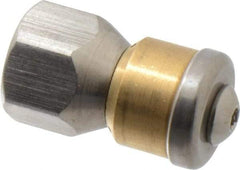 Value Collection - 3,000 psi Rotating, Sewer Pressure Washer Nozzle - 8mm Orifice Diam, 1/4" Thread - Exact Tool & Supply