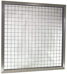 Made in USA - Galvanized Steel Wire Air Filter Frame - 16" Noml Height x 1" Noml Depth x 25" Noml Width, For Use with Filter Pads - Exact Tool & Supply