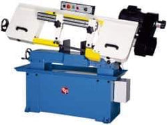 Rong Fu - 5 x 16" Max Capacity, Manual Variable Speed Pulley Horizontal Bandsaw - 95 to 402 SFPM Blade Speed, 110 Volts, 45°, 1.5 hp, 1 Phase - Exact Tool & Supply