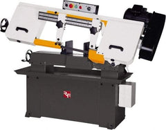 Rong Fu - 5 x 16" Max Capacity, Manual Step Pulley Horizontal Bandsaw - 114, 196, 288 & 377 SFPM Blade Speed, 110 Volts, 45°, 1.5 hp, 1 Phase - Exact Tool & Supply