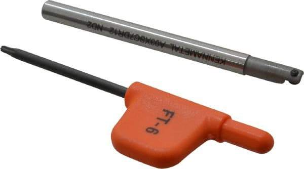 Kennametal - 0.18" Min Bore Diam, 2-1/2" OAL, 3/16" Shank Diam, CSBI Indexable Boring Bar - 1/2" Max Bore Depth, CDC Insert, Screw Holding Method - Exact Tool & Supply