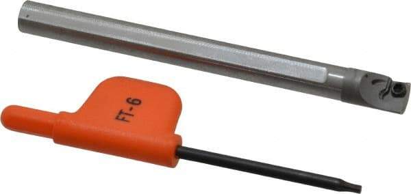 Kennametal - 0.292" Min Bore Diam, 3" OAL, 1/4" Shank Diam, CSBI Indexable Boring Bar - 3/4" Max Bore Depth, CDC Insert, Screw Holding Method - Exact Tool & Supply