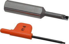 Kennametal - 0.23" Min Bore Diam, 2-3/4" OAL, 1/2" Shank Diam, CSBI Indexable Boring Bar - 1" Max Bore Depth, CDC Insert, Screw Holding Method - Exact Tool & Supply