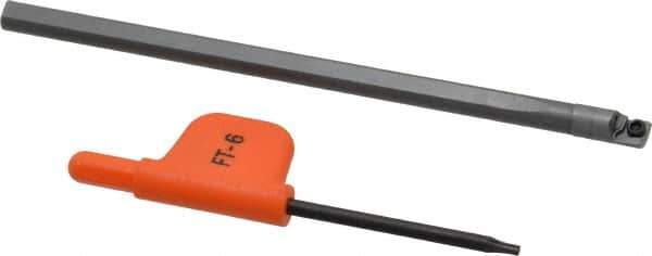 Kennametal - 0.224" Min Bore Diam, 4" OAL, 3/16" Shank Diam, CCBI Indexable Boring Bar - 1-7/8" Max Bore Depth, CDC Insert, Screw Holding Method - Exact Tool & Supply