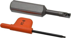 Kennametal - 0.23" Min Bore Diam, 2-1/2" OAL, 1/2" Shank Diam, CCBI Indexable Boring Bar - 1" Max Bore Depth, CDC Insert, Screw Holding Method - Exact Tool & Supply