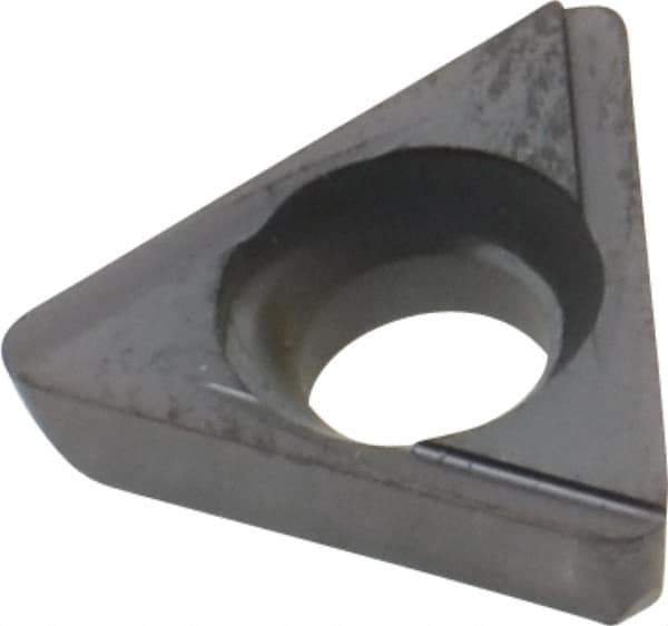 Kennametal - TPCG222 Grade KC5010 Carbide Boring Insert - TiC/TiCN/TiN Finish, 60° Triangle, 11° Relief Angle, 1/4" Inscr Circle, 3/32" Thick, 1/32" Corner Radius - Exact Tool & Supply