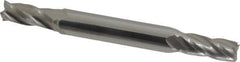 Hertel - 5/16", 3/4" LOC, 3/8" Shank Diam, 3" OAL, 4 Flute, Solid Carbide Square End Mill - Double End, Uncoated, 30° Helix, Centercutting - Exact Tool & Supply
