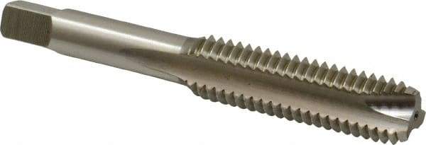 Hertel - 1/2-13 UNC, 3 Flute, Bright Finish, High Speed Steel Spiral Point Tap - Bottoming Chamfer, Right Hand Thread, 3-3/8" OAL, 1-21/32" Thread Length, 3B Class of Fit - Exact Tool & Supply