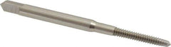 Hertel - #4-40 UNC, 2 Flute, Bright Finish, High Speed Steel Spiral Point Tap - Plug Chamfer, Left Hand Thread, 1-7/8" OAL, 2B/3B Class of Fit - Exact Tool & Supply
