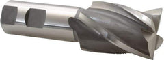 Hertel - 36mm, 2" LOC, 1" Shank Diam, 4-1/2" OAL, 4 Flute, Cobalt Square End Mill - Single End, Uncoated, 30° Helix, Centercutting, Right Hand Cut - Exact Tool & Supply
