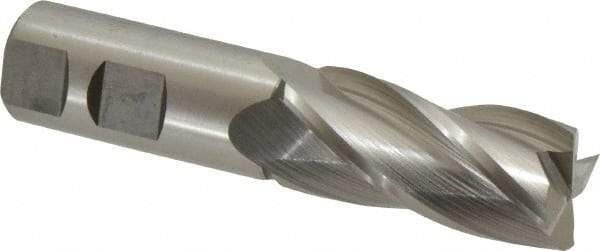 Hertel - 23mm, 1-7/8" LOC, 7/8" Shank Diam, 4-1/8" OAL, 4 Flute, Cobalt Square End Mill - Single End, Uncoated, 30° Helix, Centercutting, Right Hand Cut - Exact Tool & Supply