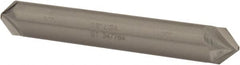 Hertel - 3/8" Diam Double End Cobalt Chamfer Mill - Exact Tool & Supply