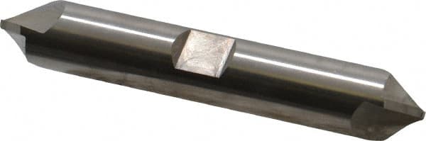Hertel - 1/2" Diam 2 Flute Double End Cobalt Chamfer Mill - Exact Tool & Supply