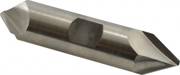 Hertel - 3/4" Diam Double End Cobalt Chamfer Mill - Exact Tool & Supply