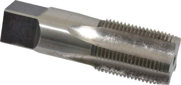 Hertel - 3/4-14 NPS Thread, 5 Flute Standard Pipe Tap - 3-1/4" OAL, 1-3/8" Thread Length, 29/32" Shank Diam, Bright Finish, High Speed Steel - Exact Tool & Supply