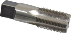 Hertel - 3/4-14 NPS Thread, 5 Flute Standard Pipe Tap - 3-1/4" OAL, 1-3/8" Thread Length, 29/32" Shank Diam, Bright Finish, High Speed Steel - Exact Tool & Supply