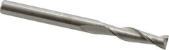 Hertel - 1/8", 1/2" LOC, 1/8" Shank Diam, 1-1/2" OAL, 2 Flute, Solid Carbide Square End Mill - Single End, Uncoated, 30° Helix, Centercutting, Right Hand Cut - Exact Tool & Supply