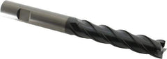 OSG - 5/8", 3" LOC, 5/8" Shank Diam, 6" OAL, 4 Flute, Solid Carbide Square End Mill - Single End, TiAlN Finish, Spiral Flute, 35° Helix, Right Hand Cut, Right Hand Flute, Series VG441 - Exact Tool & Supply