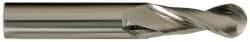 OSG - 1" Diam, 2" LOC, 2 Flute Solid Carbide Ball End Mill - Uncoated, Single End, 5" OAL, 1" Shank Diam, Spiral Flute - Exact Tool & Supply
