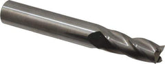 Hertel - 9mm, 22mm LOC, 10mm Shank Diam, 70mm OAL, 4 Flute, Solid Carbide Square End Mill - Single End, Uncoated, 30° Helix, Centercutting, Right Hand Cut - Exact Tool & Supply
