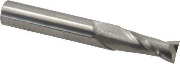 Hertel - 9mm, 22mm LOC, 10mm Shank Diam, 70mm OAL, 2 Flute, Solid Carbide Square End Mill - Single End, Uncoated, 30° Helix, Centercutting, Right Hand Cut - Exact Tool & Supply