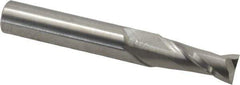 Hertel - 9mm, 22mm LOC, 10mm Shank Diam, 70mm OAL, 2 Flute, Solid Carbide Square End Mill - Single End, Uncoated, 30° Helix, Centercutting, Right Hand Cut - Exact Tool & Supply