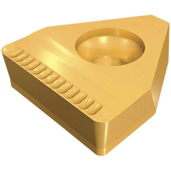 Iscar - 1700200TIGERV CW Grade IC808, 17mm Cutting Width Carbide Grooving Insert - Neutral, 2mm Corner Radius, TiAlN Finish - Exact Tool & Supply