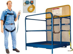 Vestil - 60" Platform - Forklift Work Platform, 1,000 Lb Capacity, 60" Platform Height, 48" Base Width x 48" Base Depth - Exact Tool & Supply